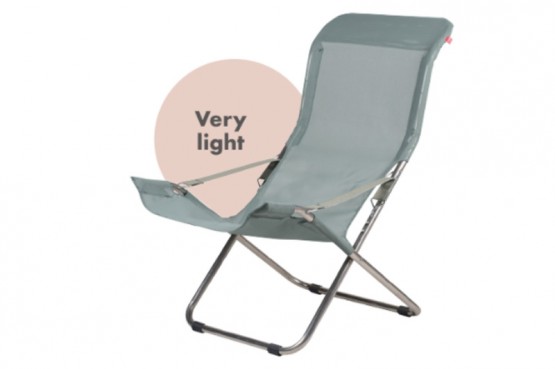 Fiesta 027 - Telaio in alluminio, pensando a un&rsquo;intera vita all&rsquo;aria aperta, e tessuto tecnico da esterni.